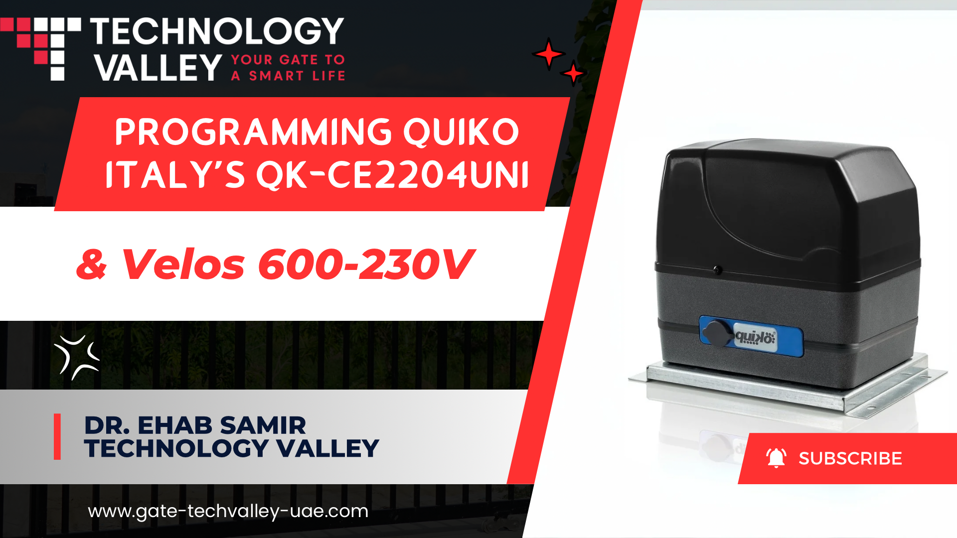 Load video: Programming Quiko Italy Velos 600