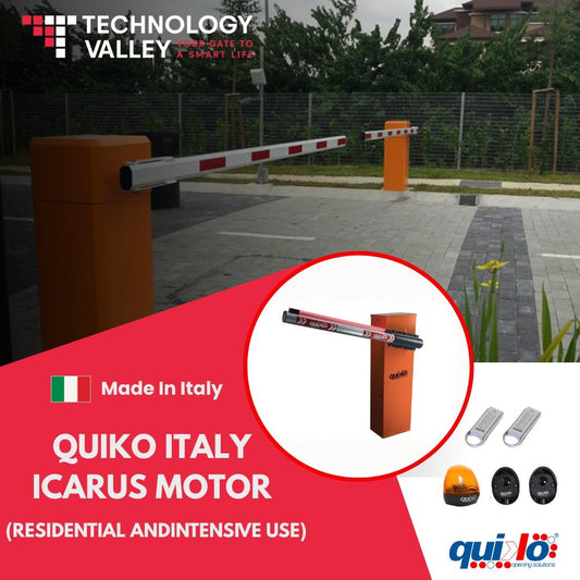 Quiko Italy ICARUS Barrier Gate – Durable & Reliable Parking Control in UAE - Technology Valley Gate System