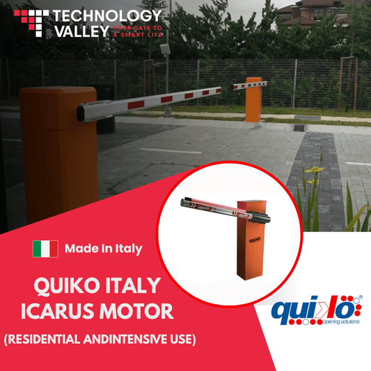 Quiko Italy ICARUS Barrier Gate – Durable & Reliable Parking Control in UAE - Technology Valley Gate System