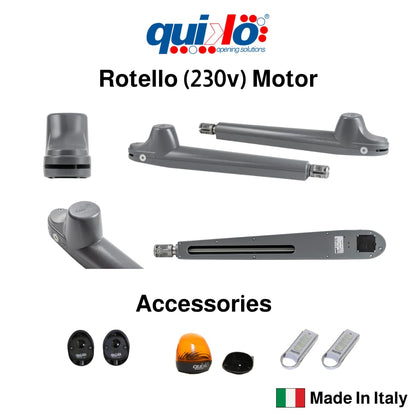 Quiko Italy Rotello R400 - Heavy Duty - Swing Gate Opener ! - Technology Valley Gate System