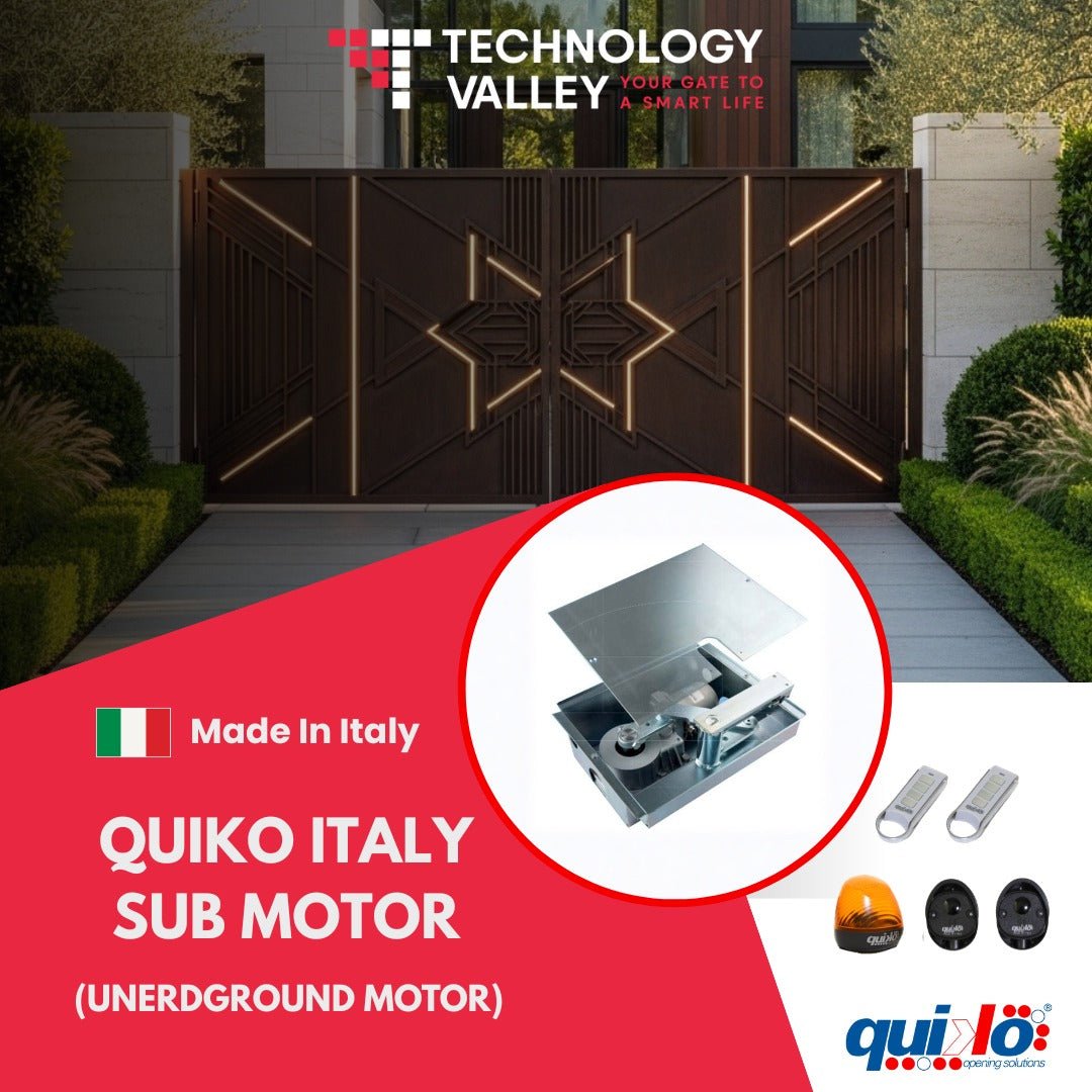QUIKO Italy SUB Gate Openers – Invisible & Powerful Automatic Swing Gate UAE - Technology Valley Gate System