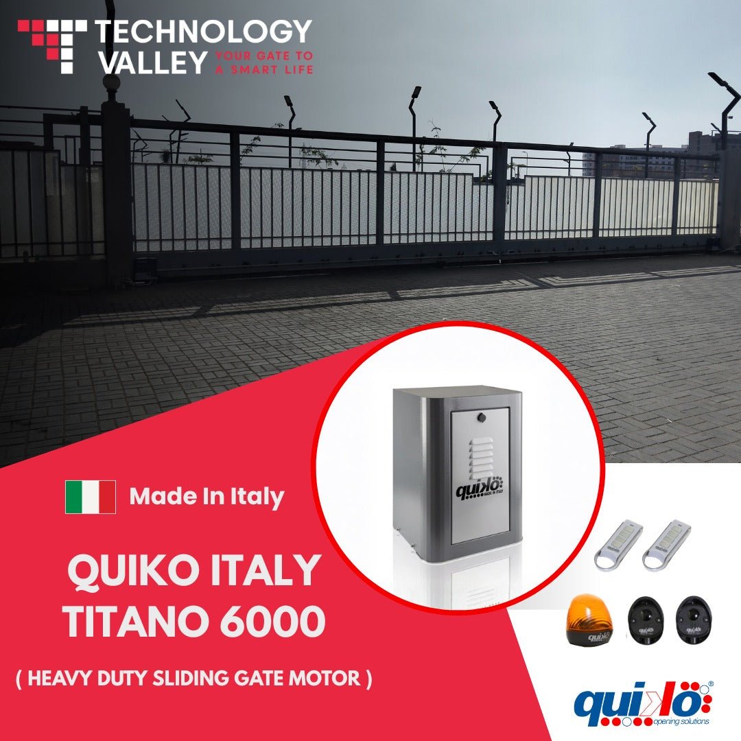 Quiko Italy Titano 6000 kg 3 - Phase 400V – Ultra Heavy - Duty Industrial Sliding Gate for UAE & Gulf Distributors - Technology Valley Gate System