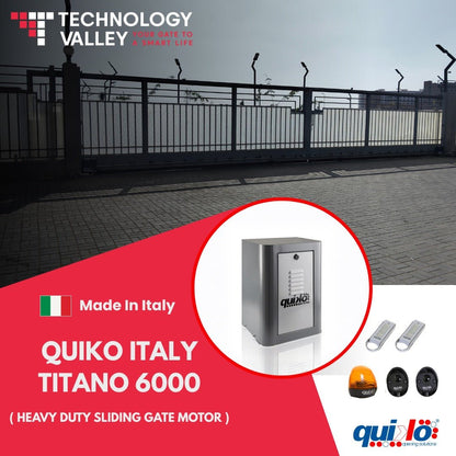 Quiko Italy Titano 6000 kg 3 - Phase 400V – Ultra Heavy - Duty Industrial Sliding Gate for UAE & Gulf Distributors - Technology Valley Gate System